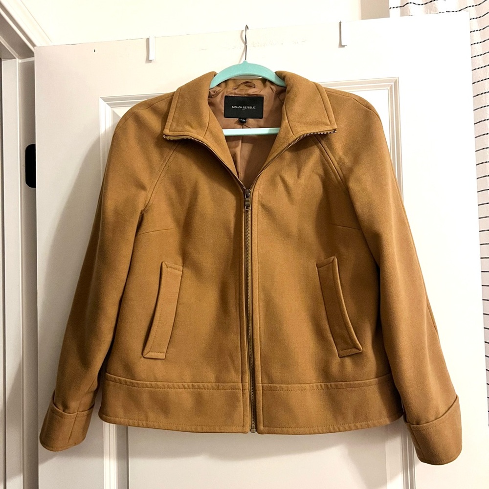 Banana Republic Factory Tan Wool Coat (6 - oversized fit)